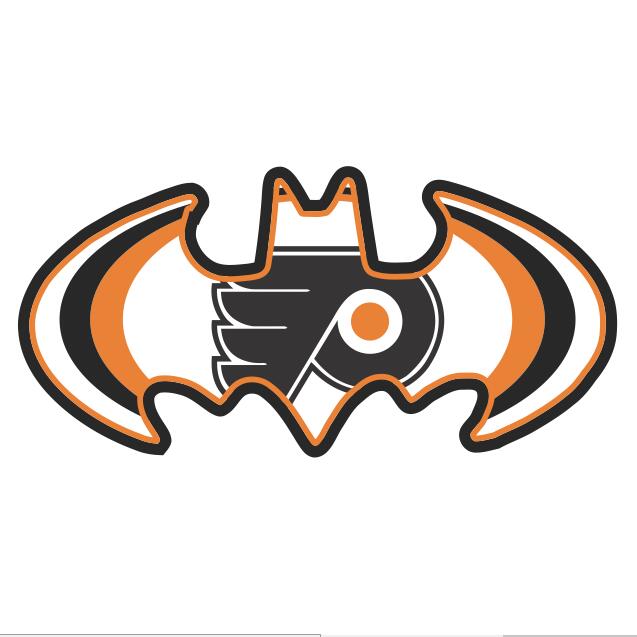Philadelphia Flyers Batman Logo fabric transfer